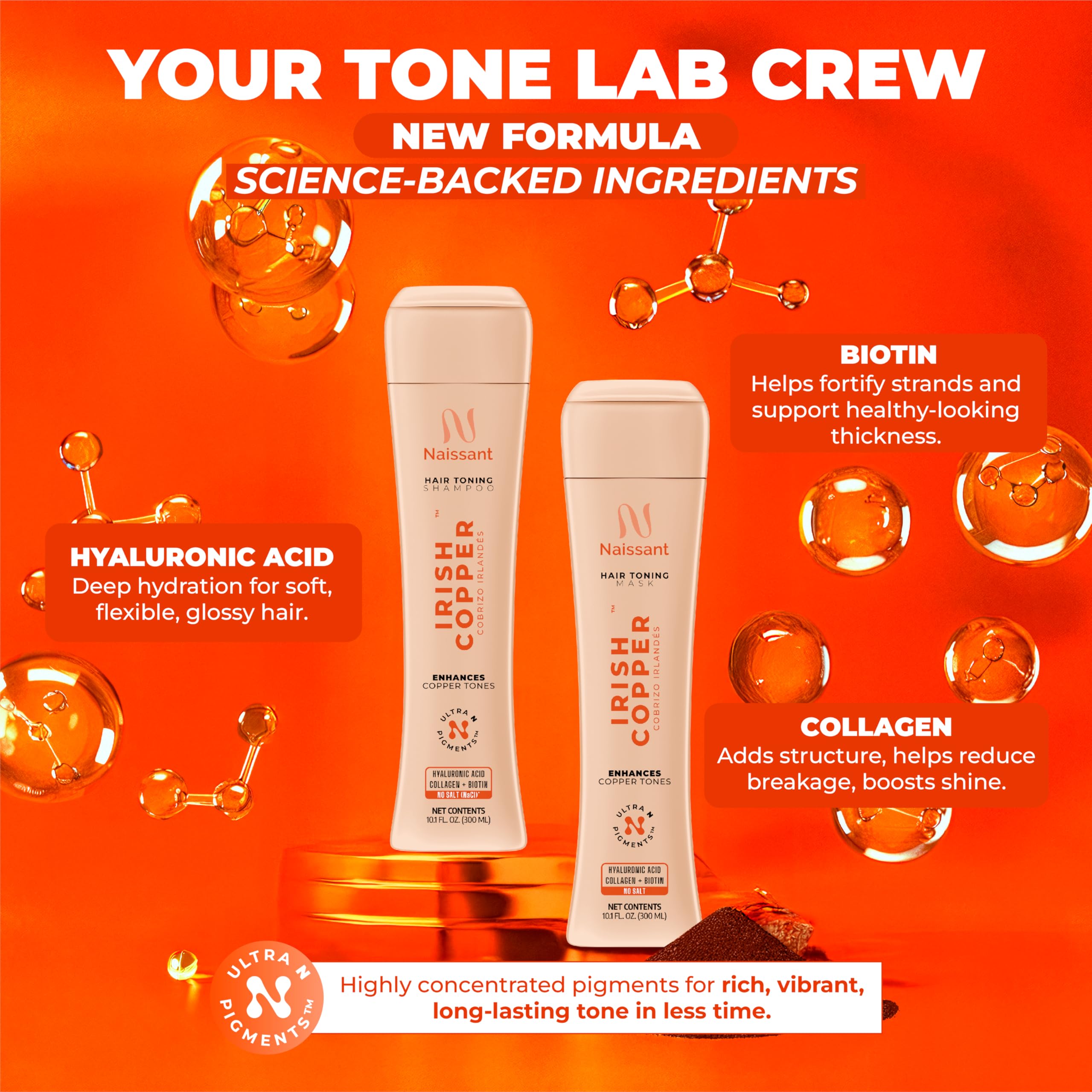 Clean formula of Naissant copper toning mask