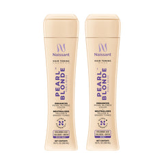 Naissant Pearl Blonde purple shampoo bottle for cooler tones and refreshed color-treated hair.