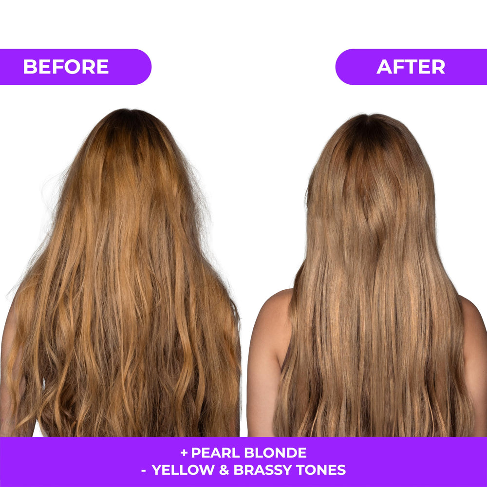 Naissant toning mask application on hair for even toning and smoothness.