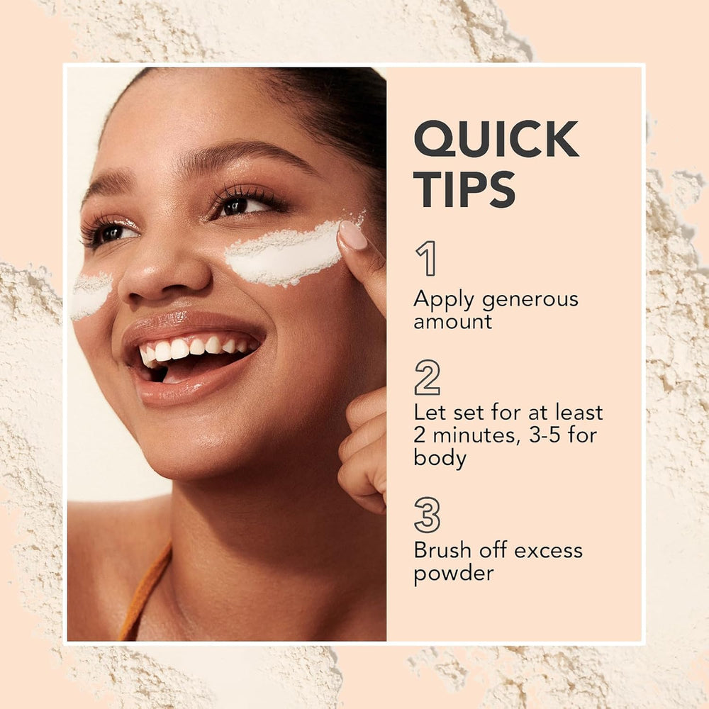 NAISSIYA travel-friendly compact with built-in mirror for easy touch-ups anywhere.