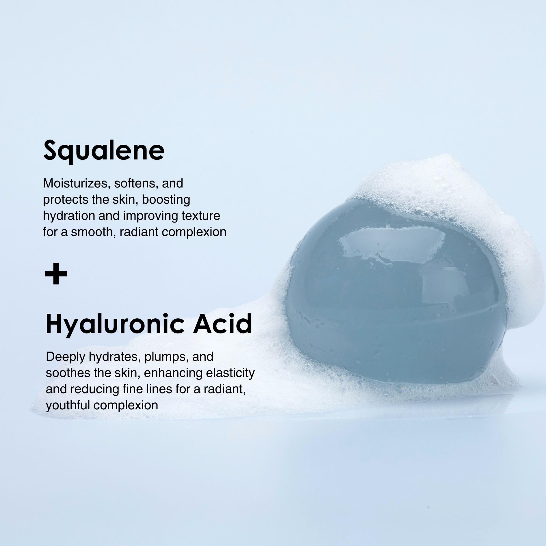 Be Bare Jelly Ball Cleanser being dispensed for a gentle cleanse.