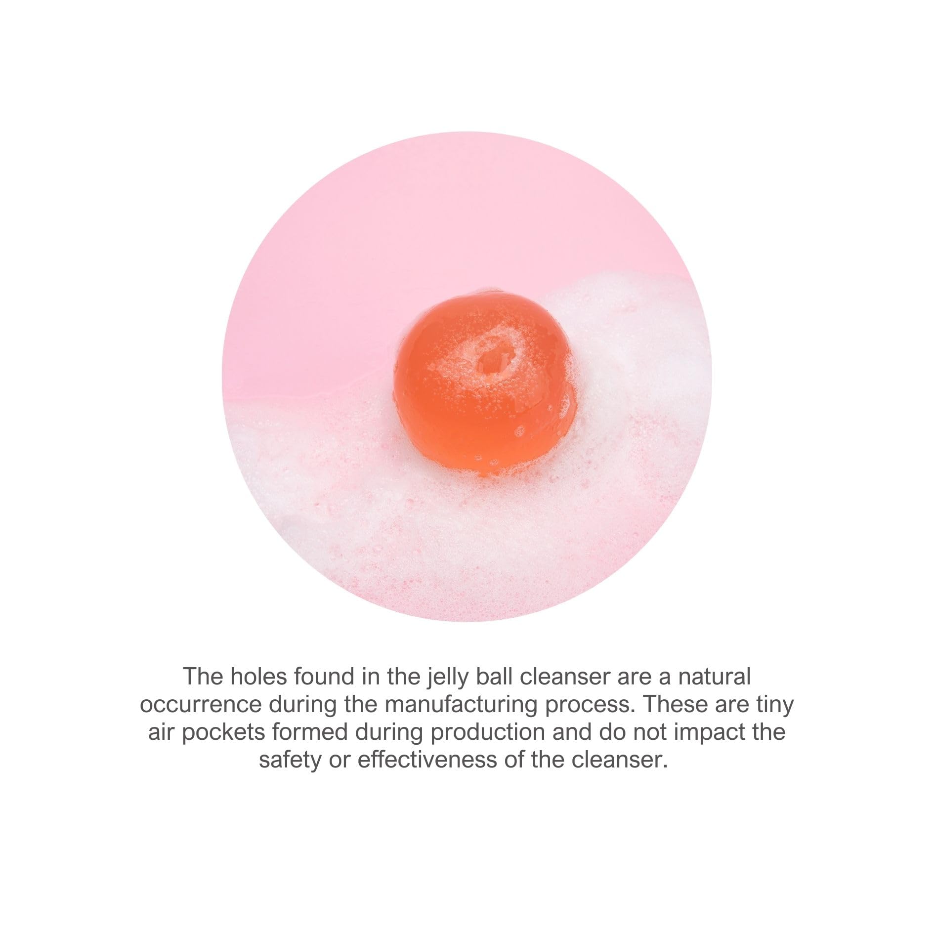 Daily exfoliation concept shown with Be Bare Jelly Ball Cleanser.