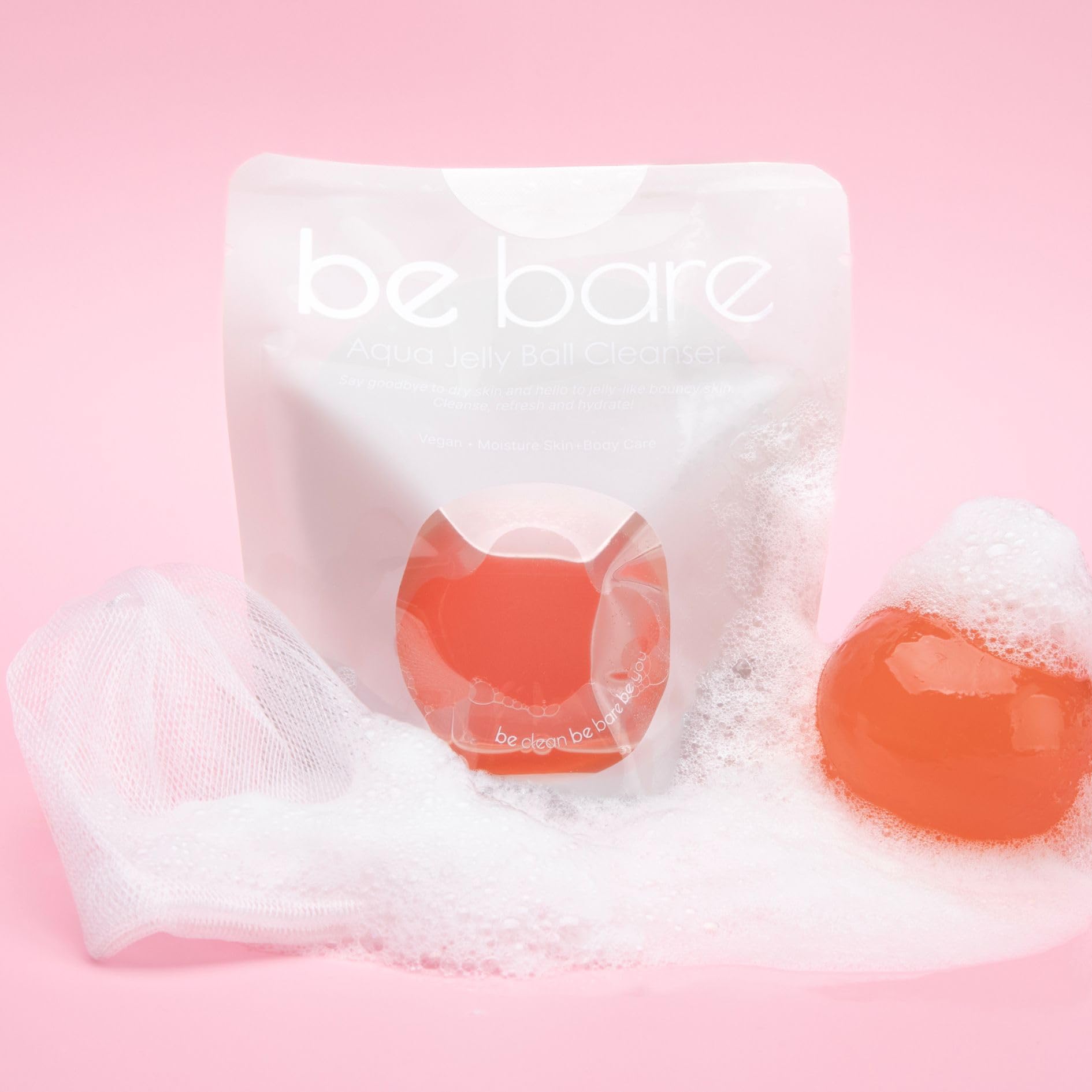 Be Bare vegan, pH-balanced label visible for skin-friendly care