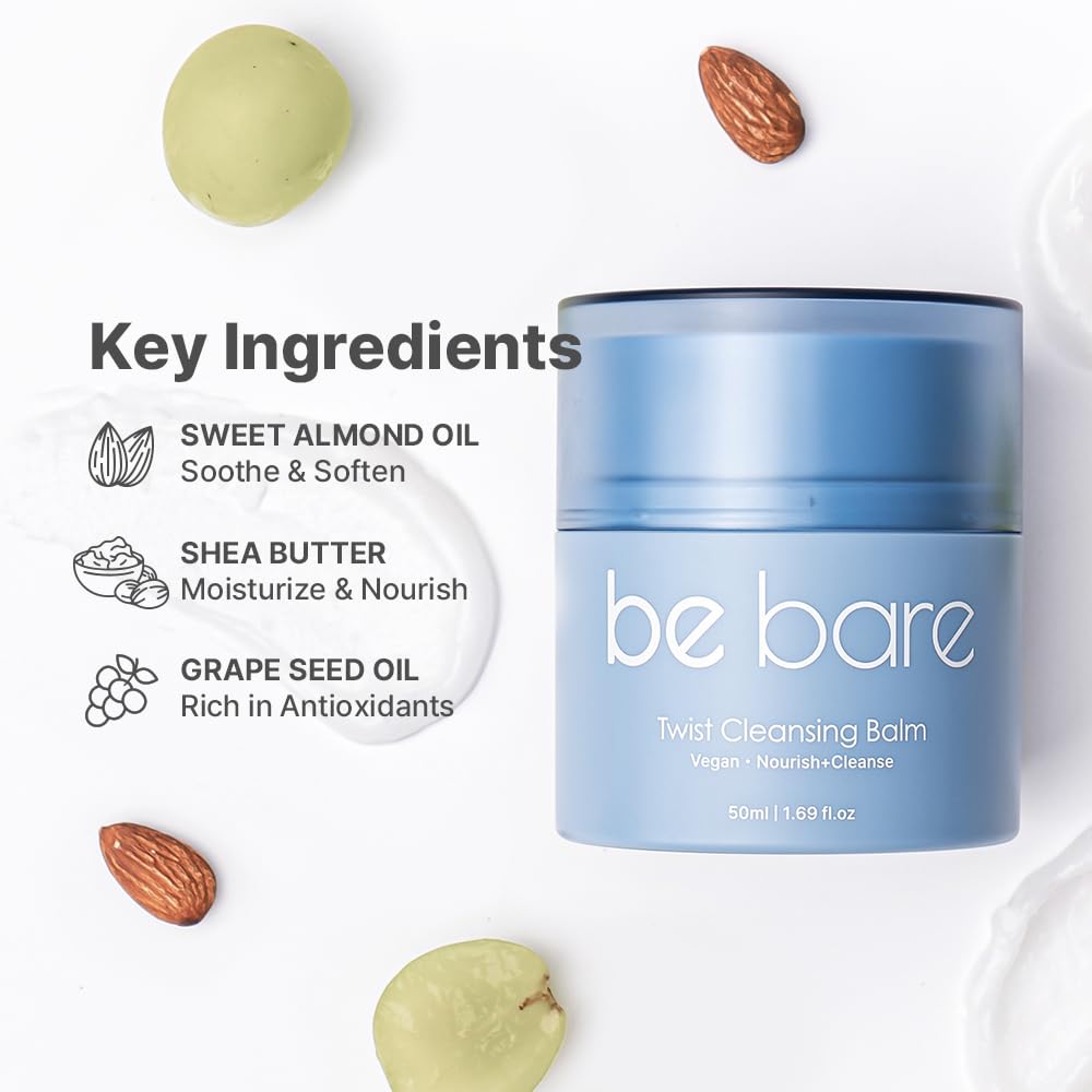 Naisture Bebare grape seed oil softening nourishes pores and texture