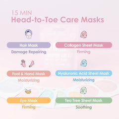 Naisture face masks set for soothing at-home spa sessions.