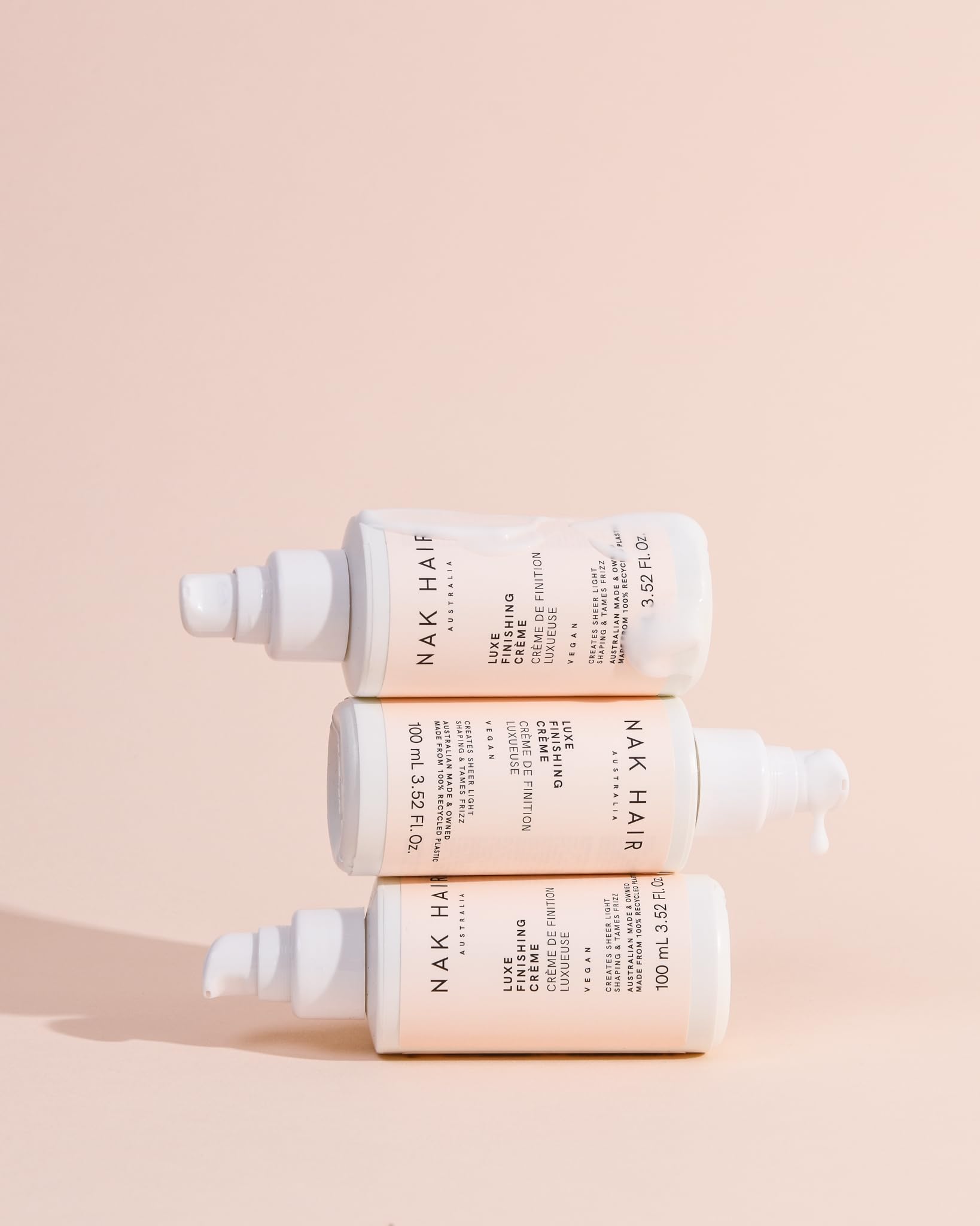 NAK Hair Luxe Finishing Creme sleek-tousled finish for versatile looks