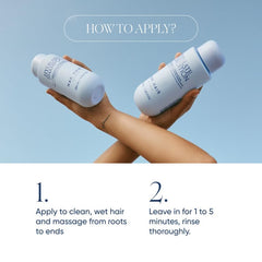 NAK Signature Hydrate Condition close-up of hair texture before and after use