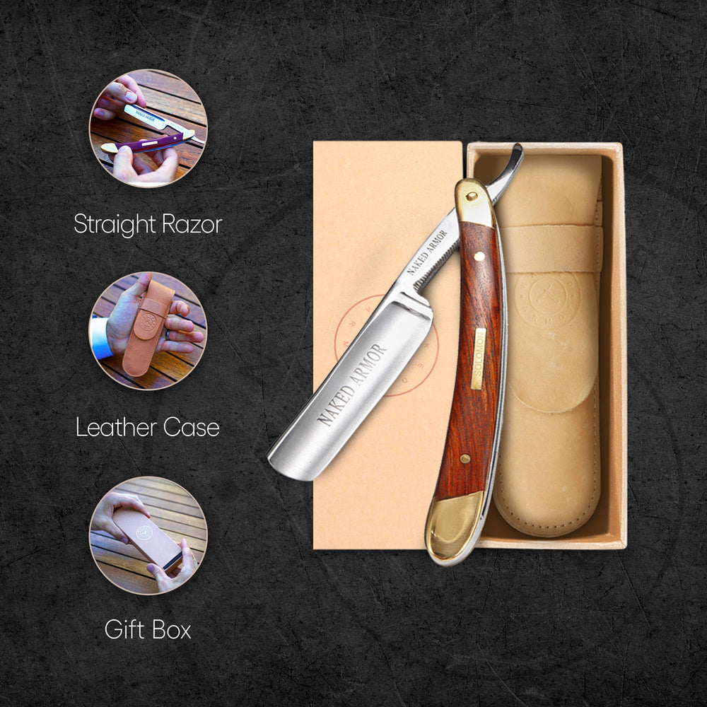 Naked Armor Solomon razor gift box adds an elegant presentable packaging for gifting.