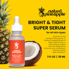 Naked Pineapple enzymes concept visual signals gentle balance and skincare benefits