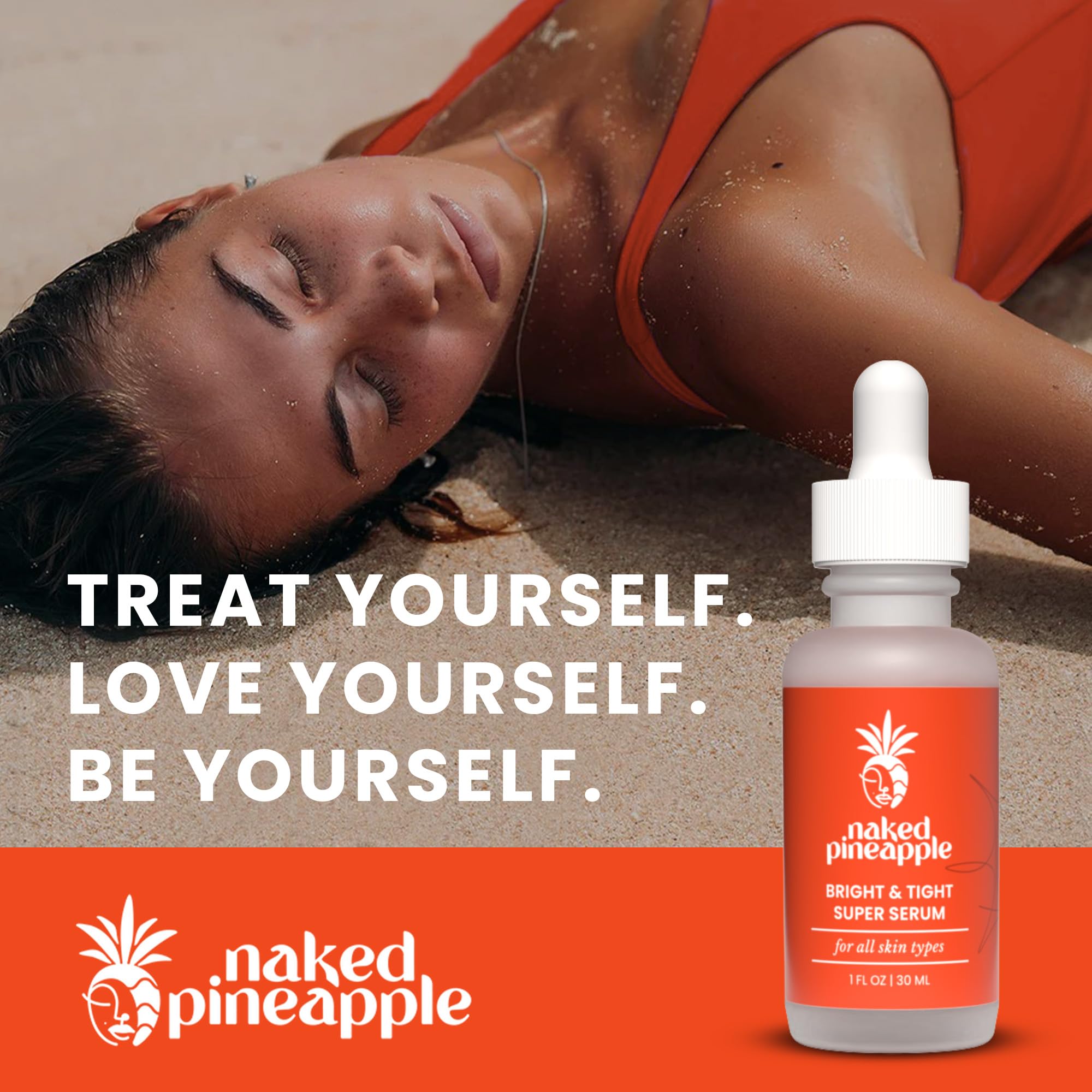 Naked Pineapple even tone visual hints at smoother complexion