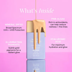 CabanaGlow pump close-up highlighting gel-serum texture and hydration