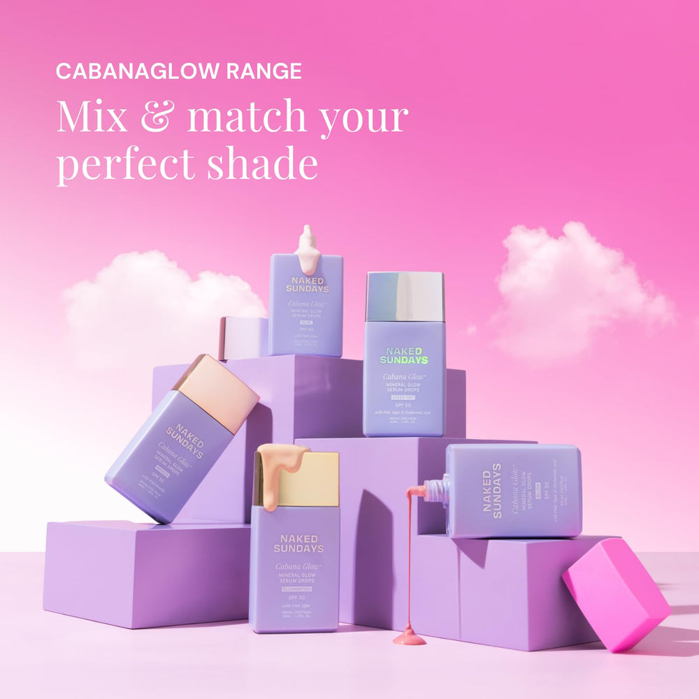 CabanaGlow glow on the face revealing radiant, dewy finish