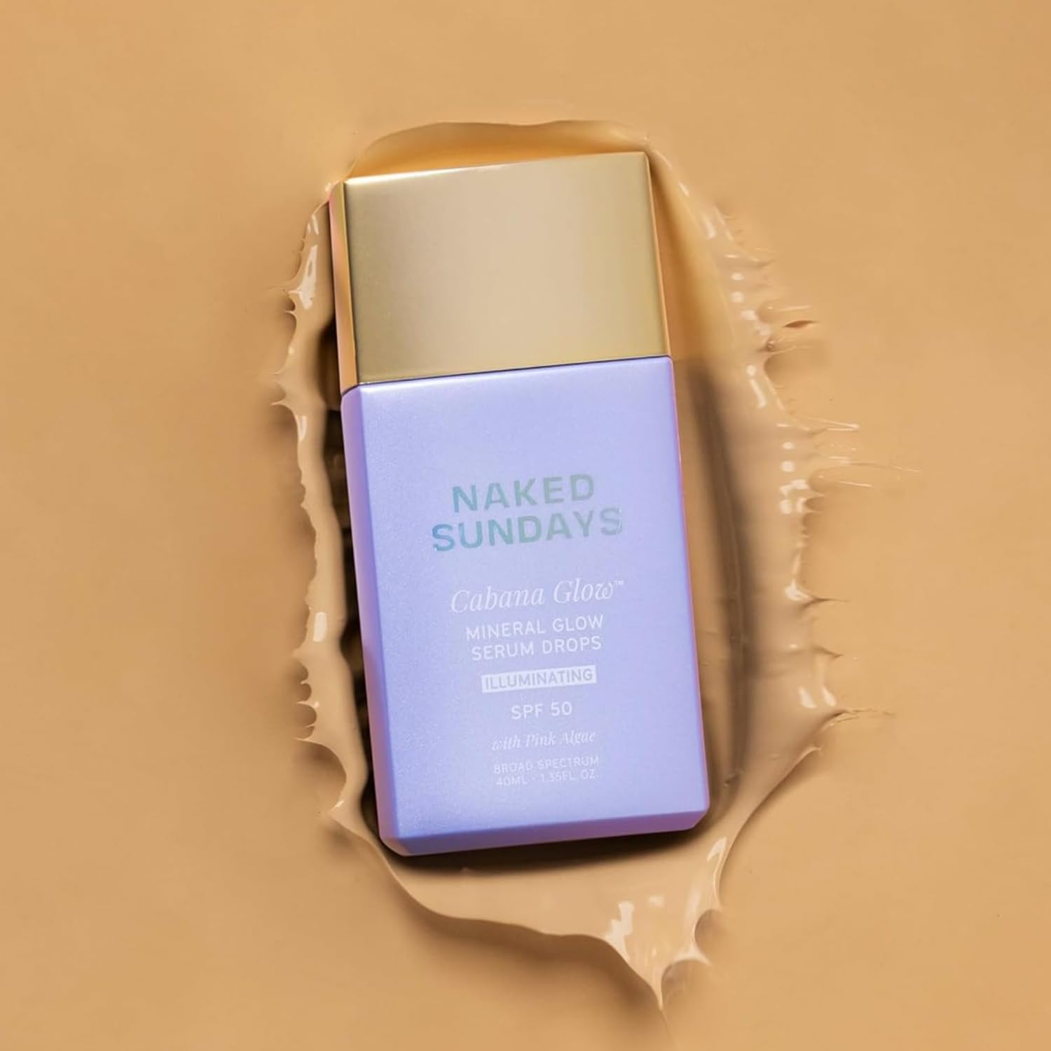 Naked Sundays CabanaGlow used as a luminous base for makeup wear
