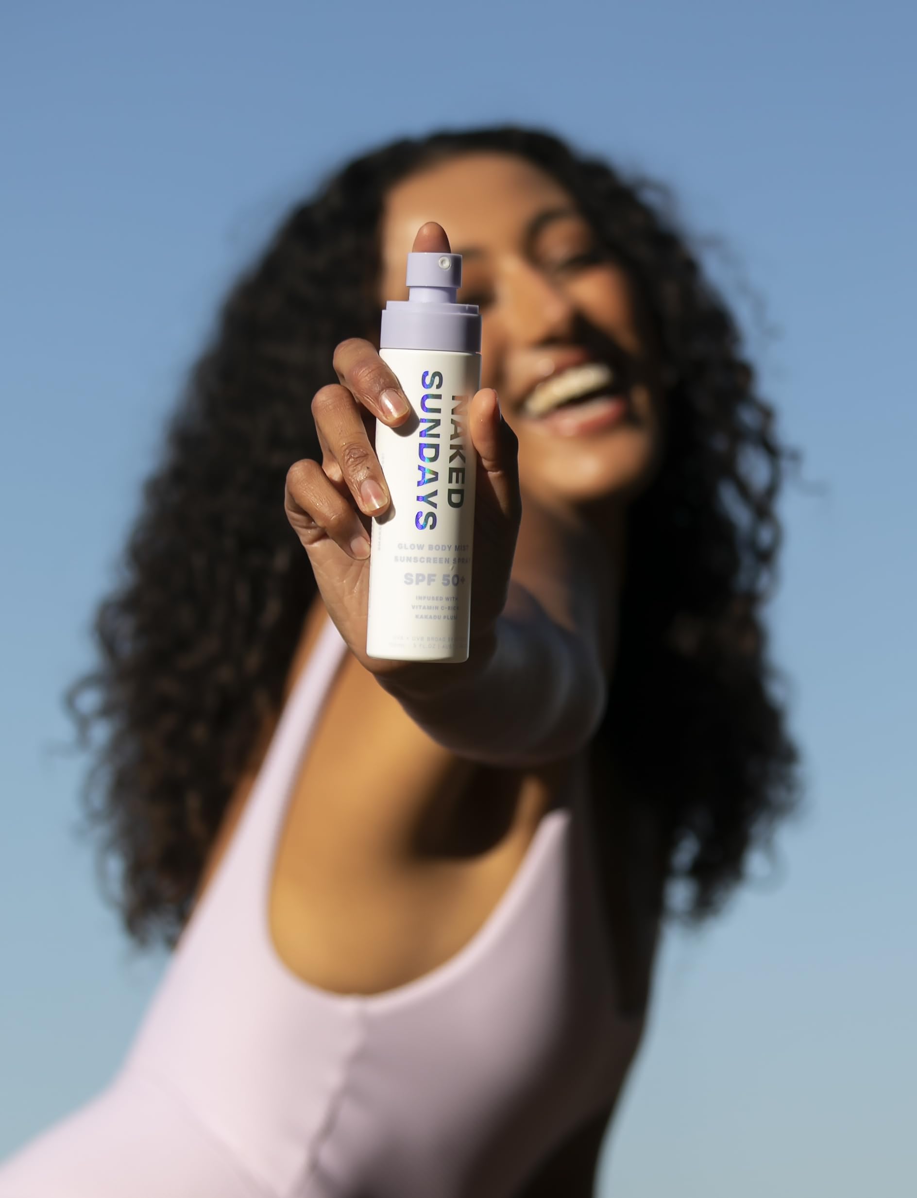 Naked Sundays outdoor sun care use suited for beach or park days.