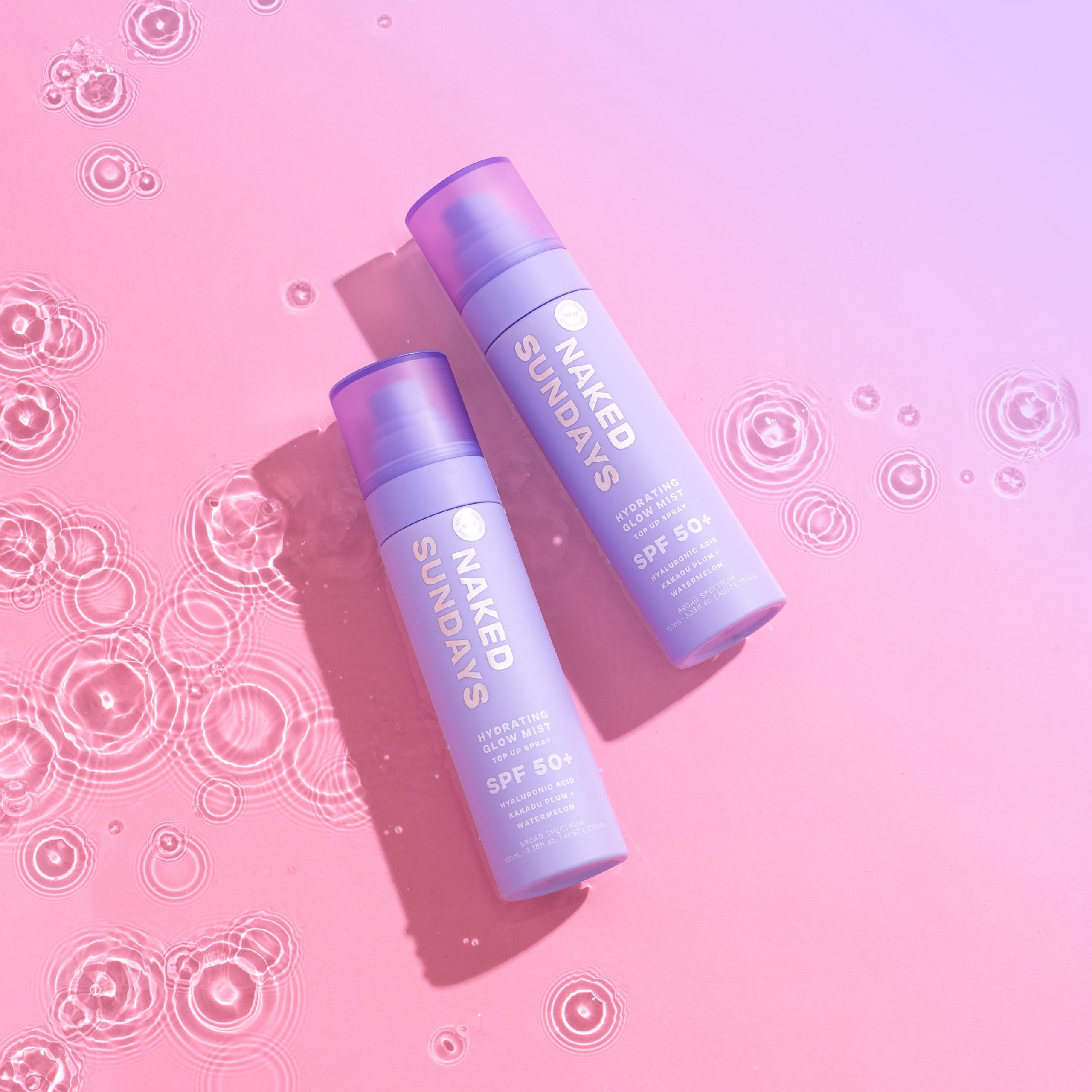 Naked Sundays travel-friendly bottle demonstrates easy SPF reapplication on the go.