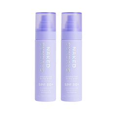 Naked Sundays SPF 50 Hydrating Glow Mist bottle for quick, non greasy sun protection.