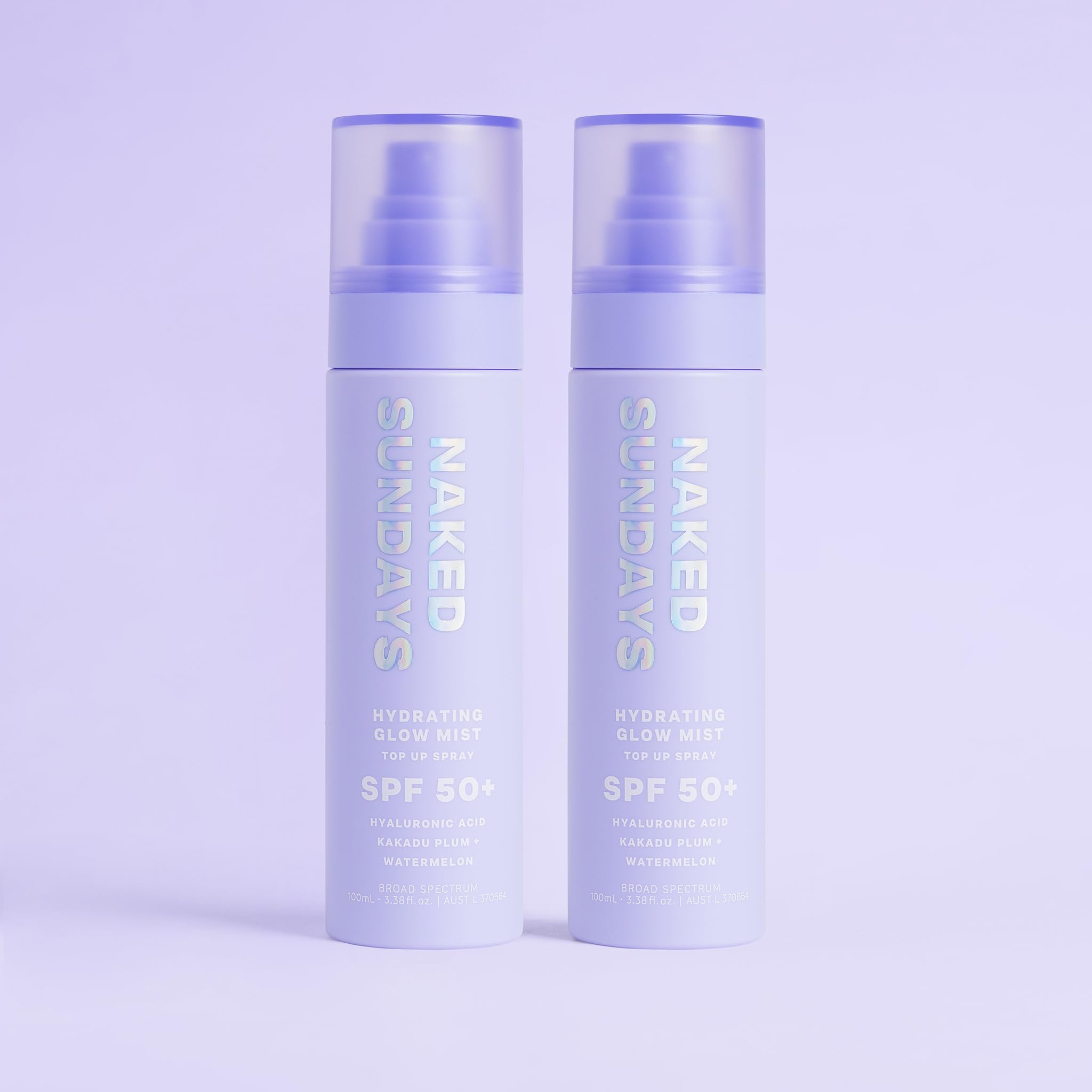 Naked Sundays two pack SPF50 set for daily protection.