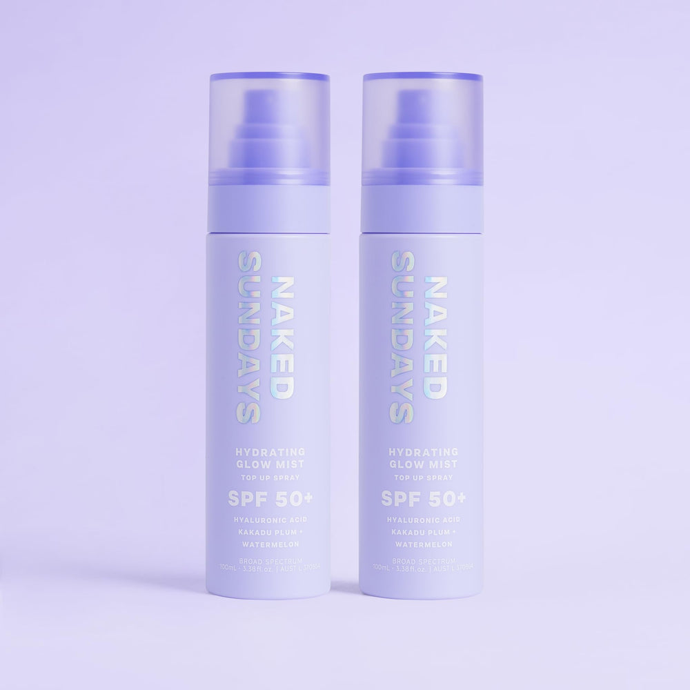 Naked Sundays two pack SPF50 set for daily protection.