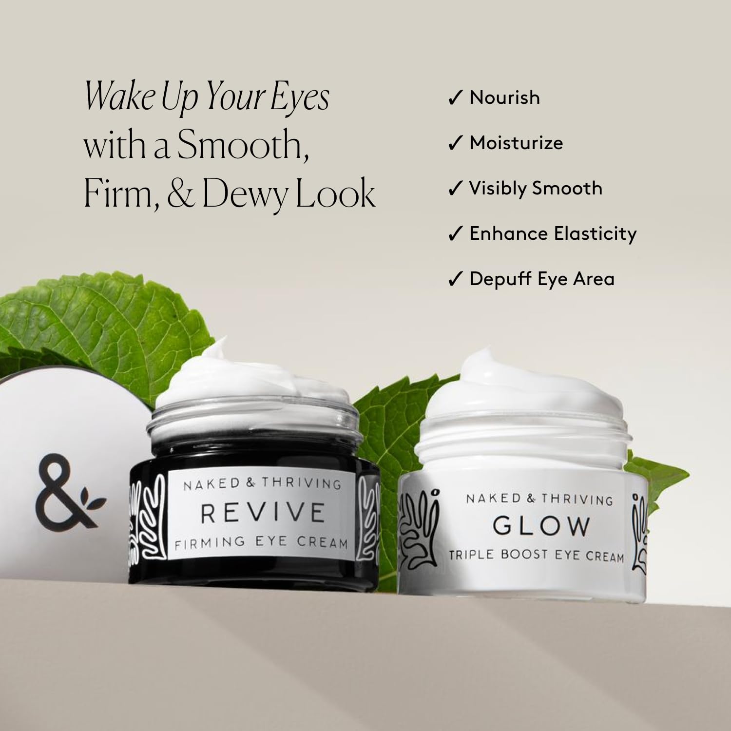Naked & Thriving Glow Triple Boost texture closeup showing creamy consistency
