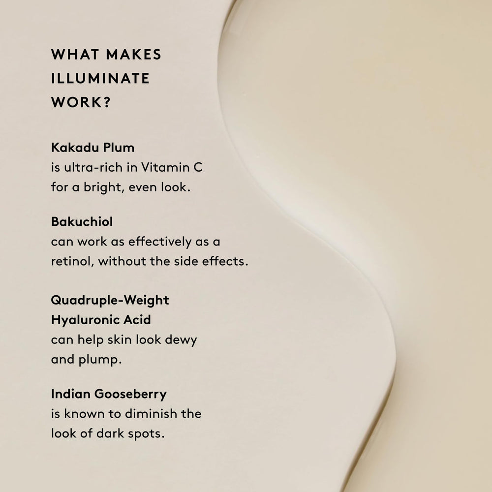 Naked & Thriving Illuminate packaging glass bottle in eco-friendly design