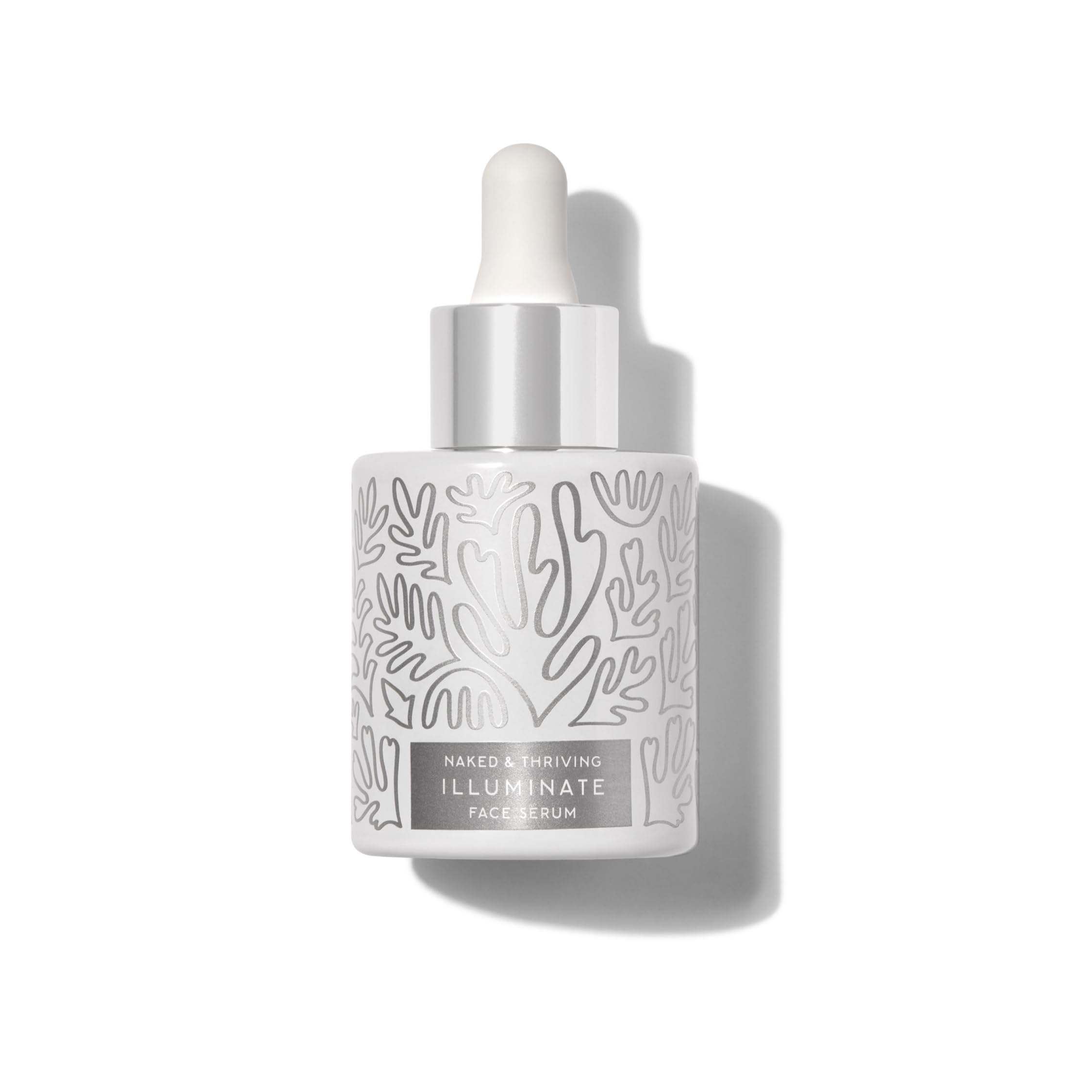 Naked & Thriving Illuminate serum drop highlights lightweight hydration and quick absorption