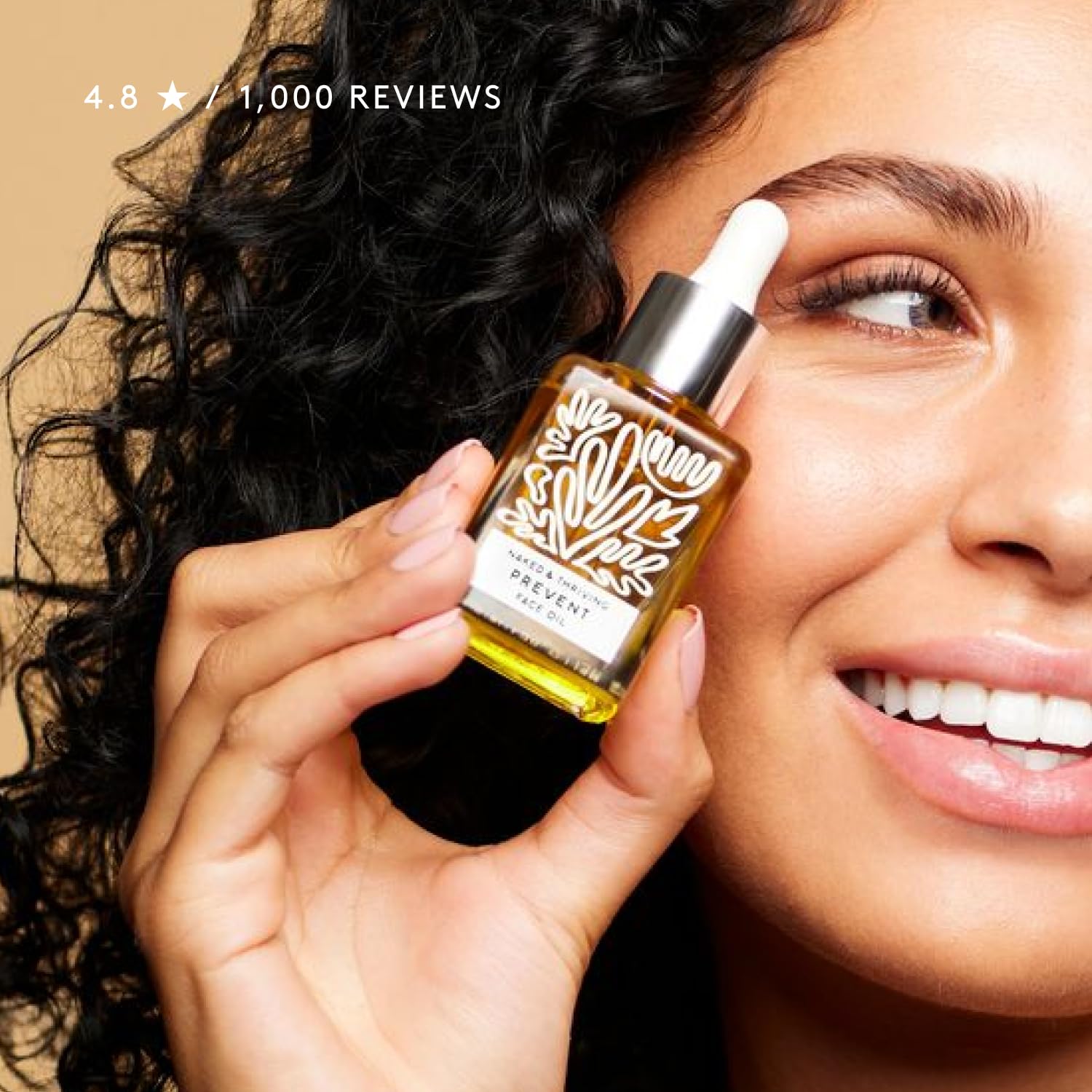 Naked & Thriving Prevent application routine shows morning and evening use.