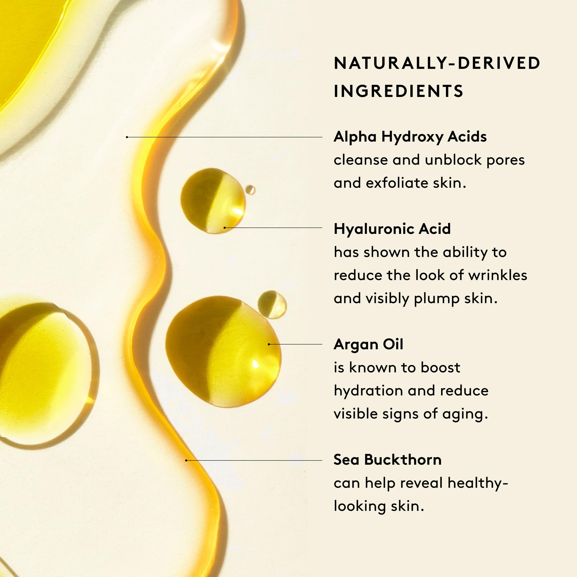 Naked & Thriving Rejuvenate oil on skin with a subtle glow