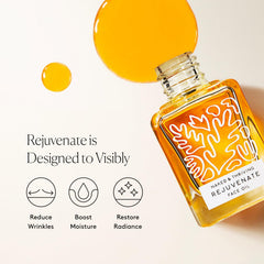 Amber Rejuvenate oil conveys dewy glow ideal for smoothing fine lines
