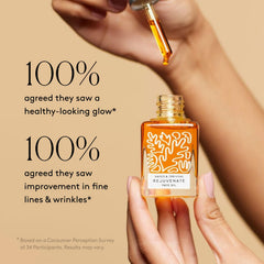 Argan oil and sea buckthorn imagery highlight nourishment for the complexion