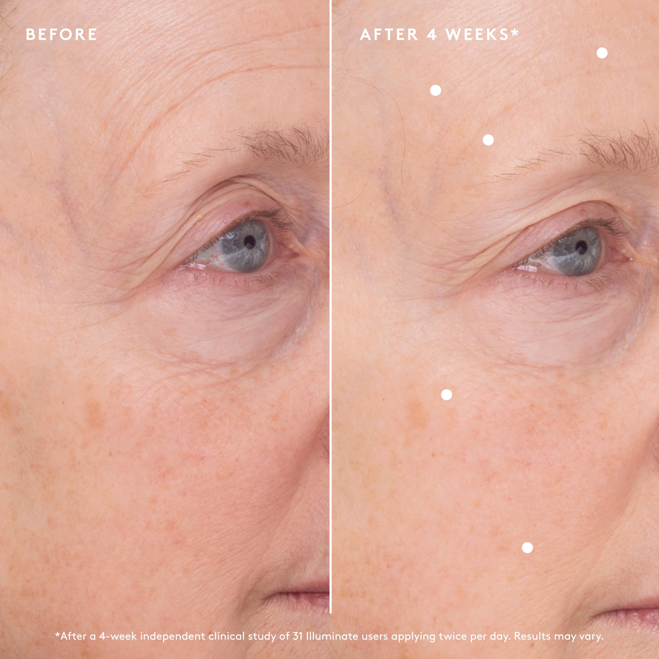 Naked & Thriving Illuminate BC+ Serum step 1 application for quick brightening.