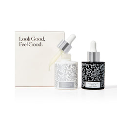 Naked & Thriving Illuminate C+ Serum bottle promotes brightening hydration