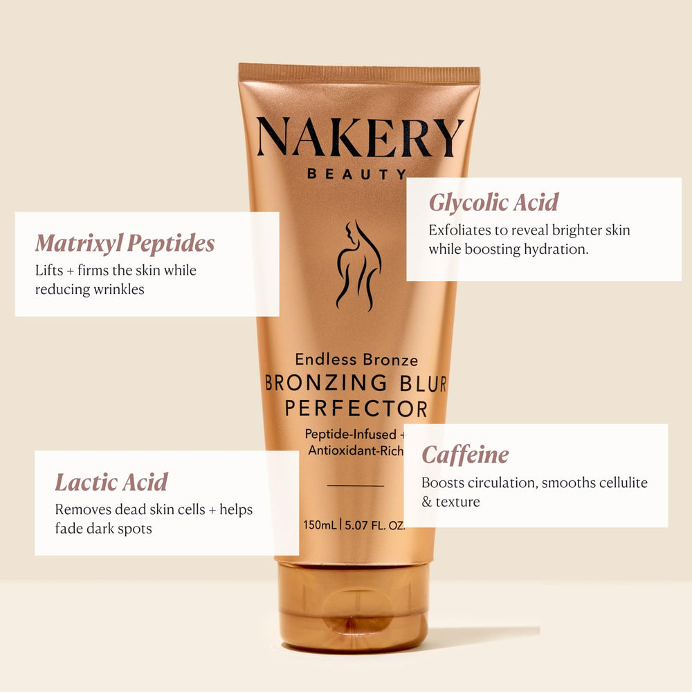 Application on the arm reveals even coverage with subtle shimmer