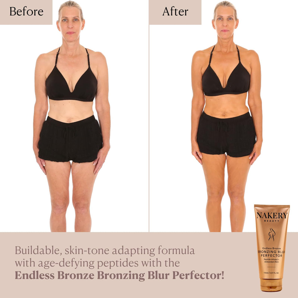 Leg application demonstrates quick blend and natural sunless glow