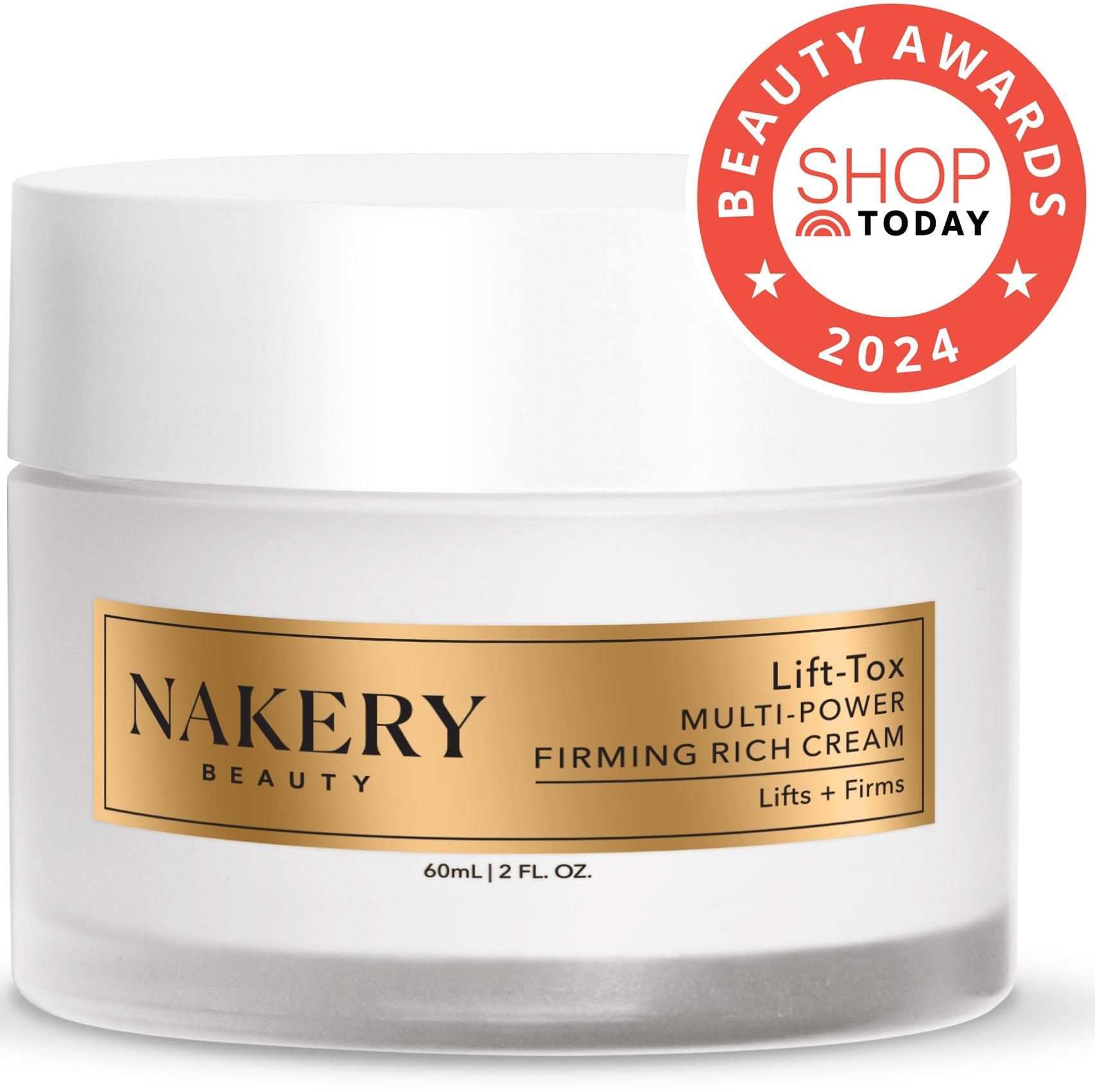 Ingredients panel highlights Matrixyl 3000 and peptides in Lift-Tox.