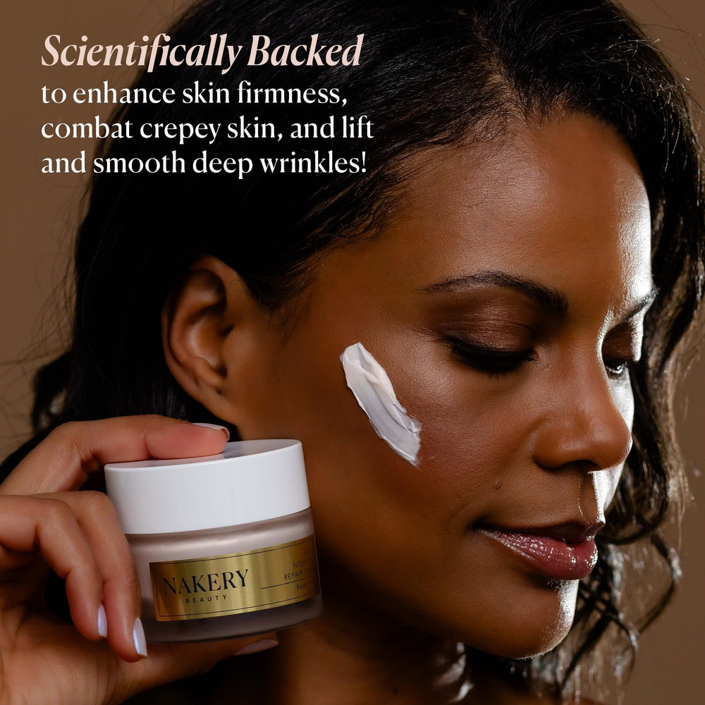 Nakery Lift-Tox Night Cream packaging reflecting luxurious, hydrating formula