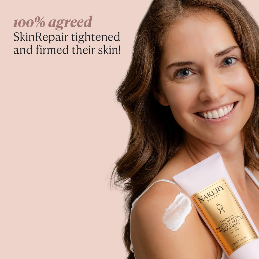 Nakery Retinol Cream with hyaluronic acid illustration highlighting hydration.