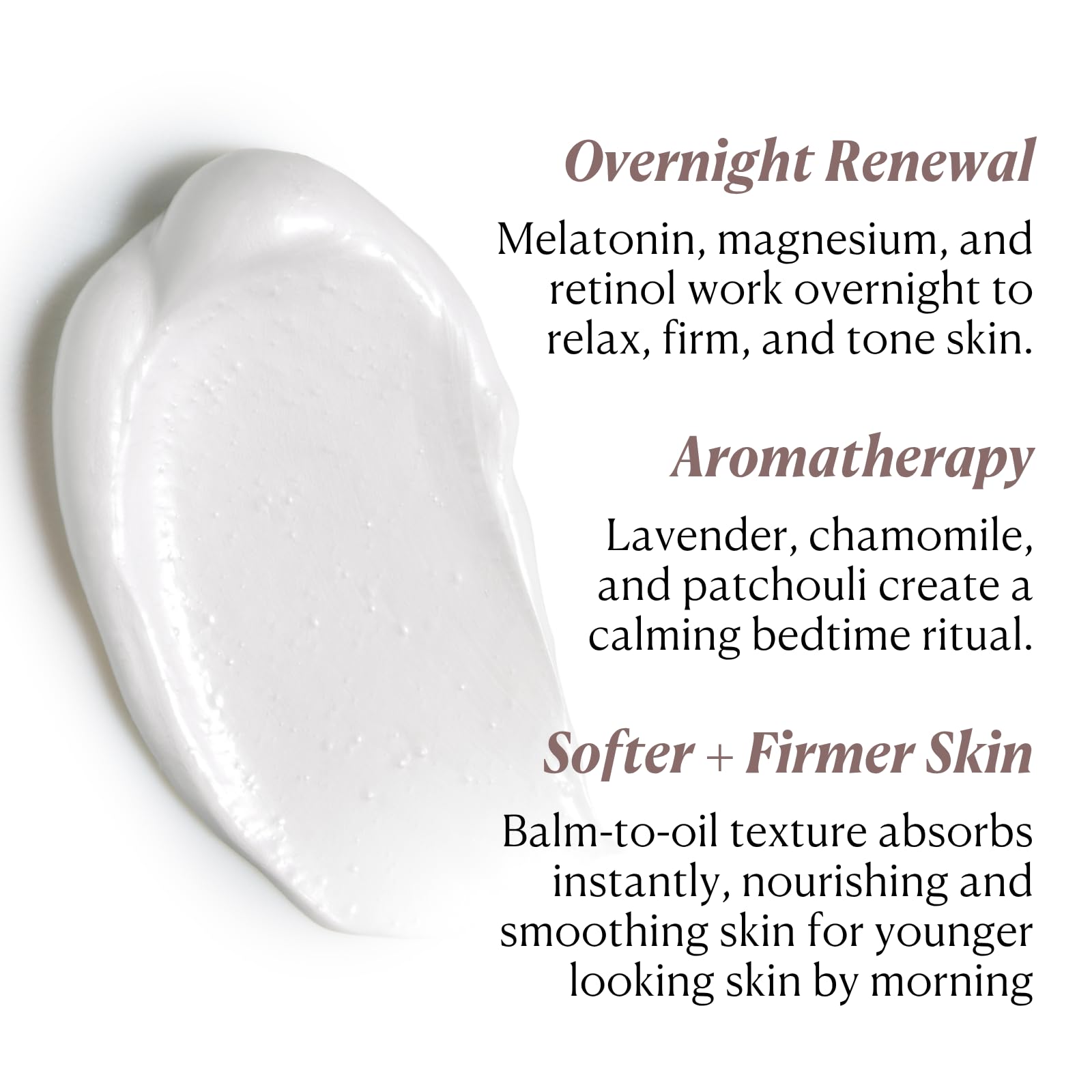 Packaged jar with lavender evokes sleep-support aroma and relaxing routine