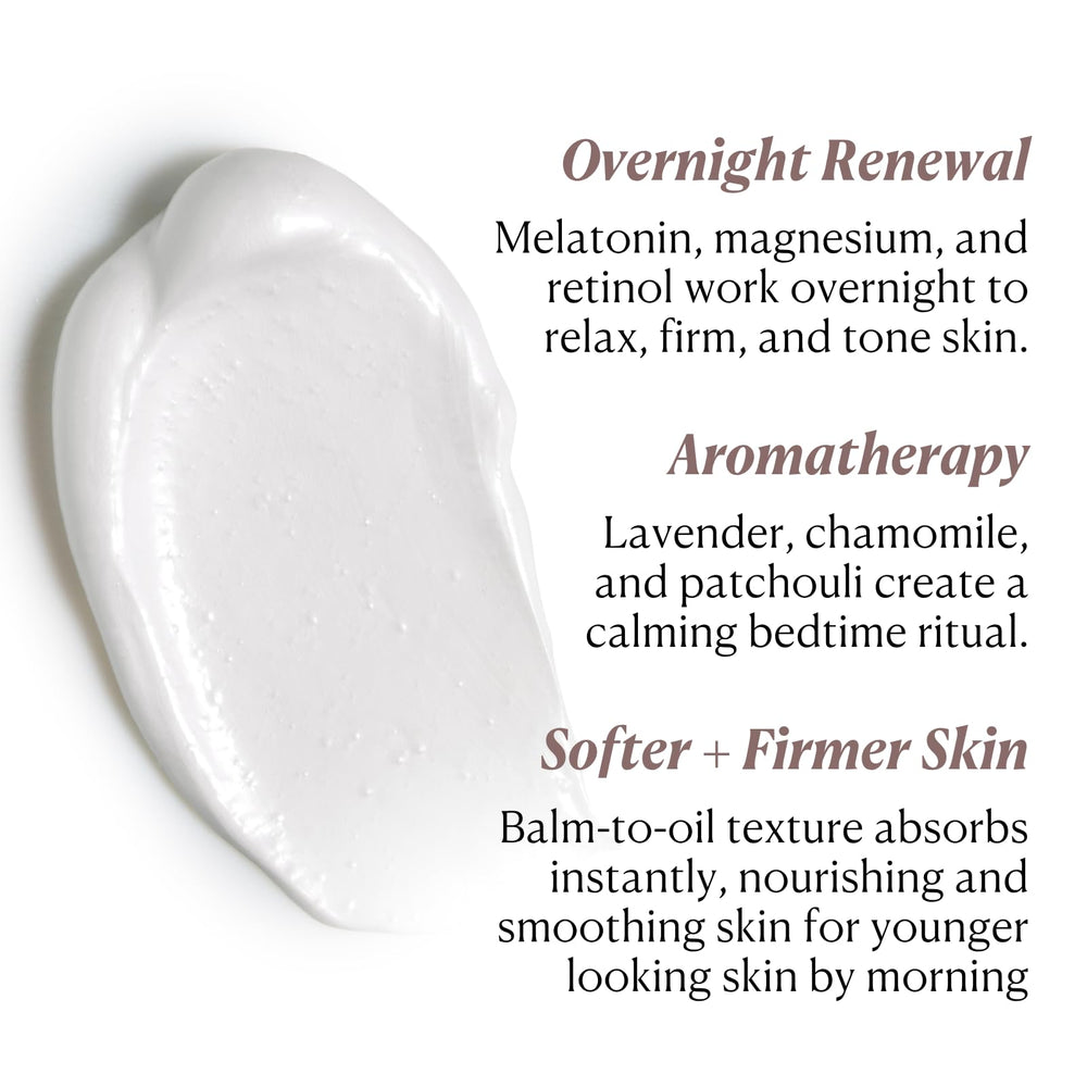 Packaged jar with lavender evokes sleep-support aroma and relaxing routine