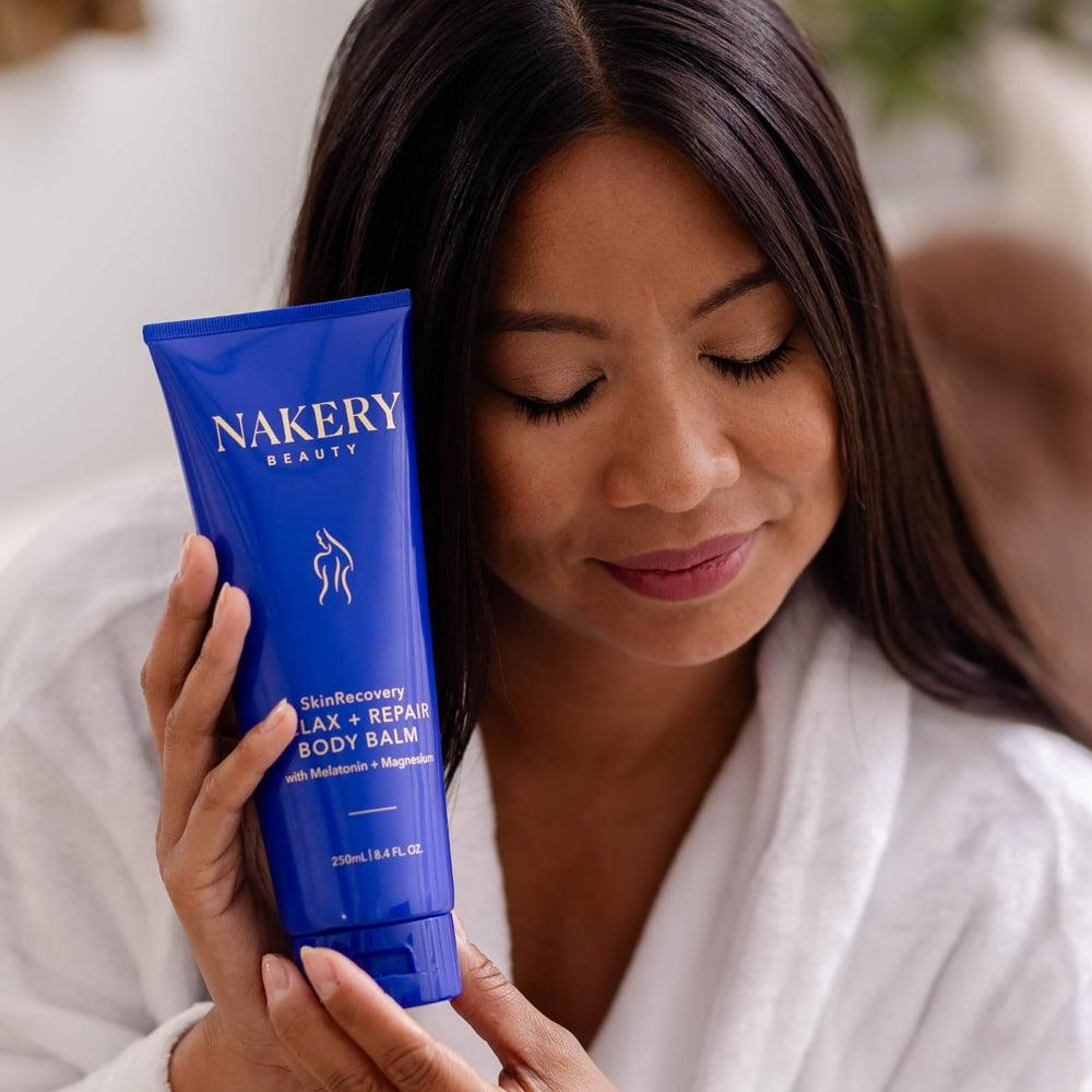 Nighttime routine scene with melatonin and soft lighting for restful sleep
