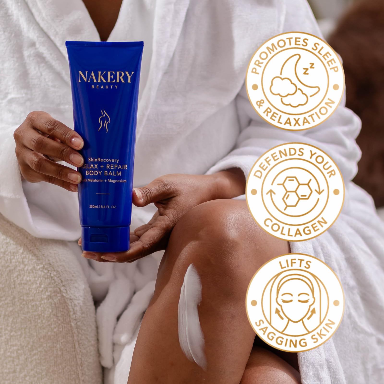 Close-up of Retinol ingredient icon suggesting skin renewal support
