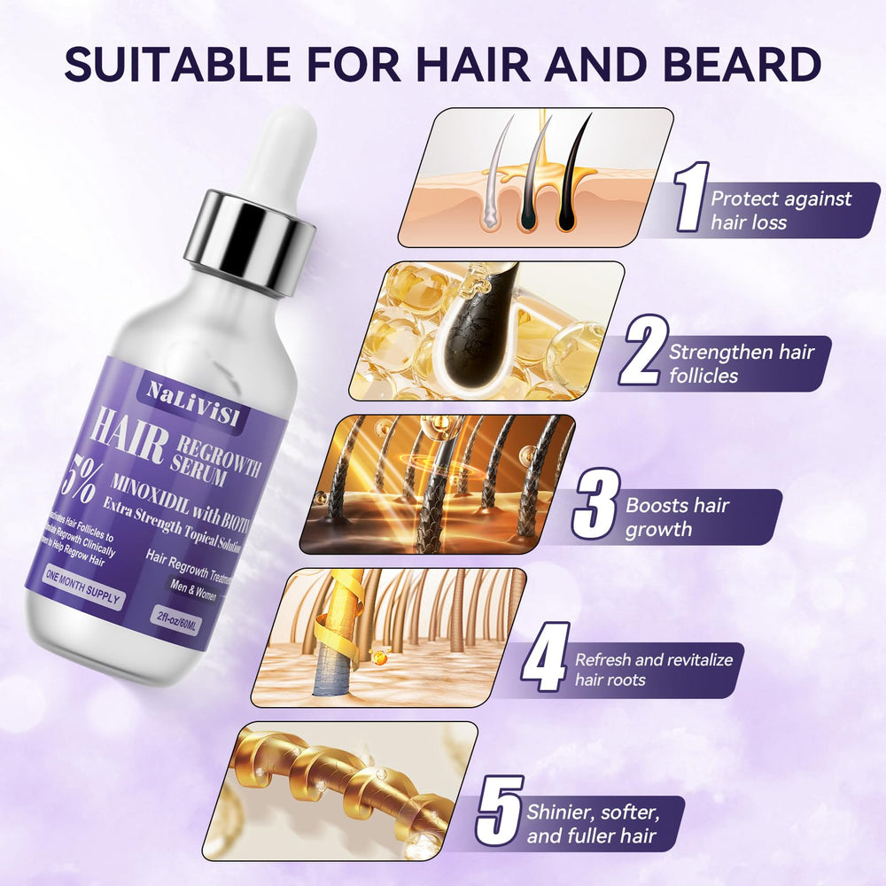 NaLiViSl scalp massager helps stimulate circulation during use.