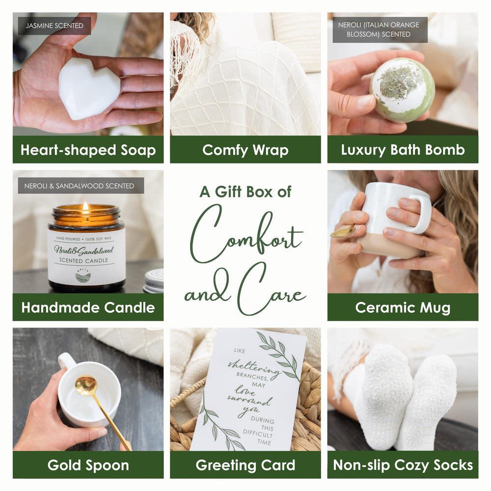 Nalix sympathy gift basket socks offer cozy warmth during difficult days