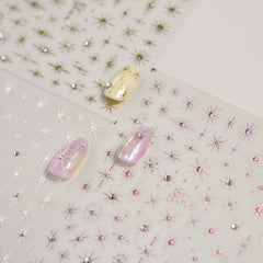 Namrec pink star nail stickers for chic DIY manicure