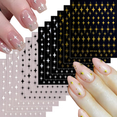 Namrec 3D star nail stickers pack for versatile nail art.