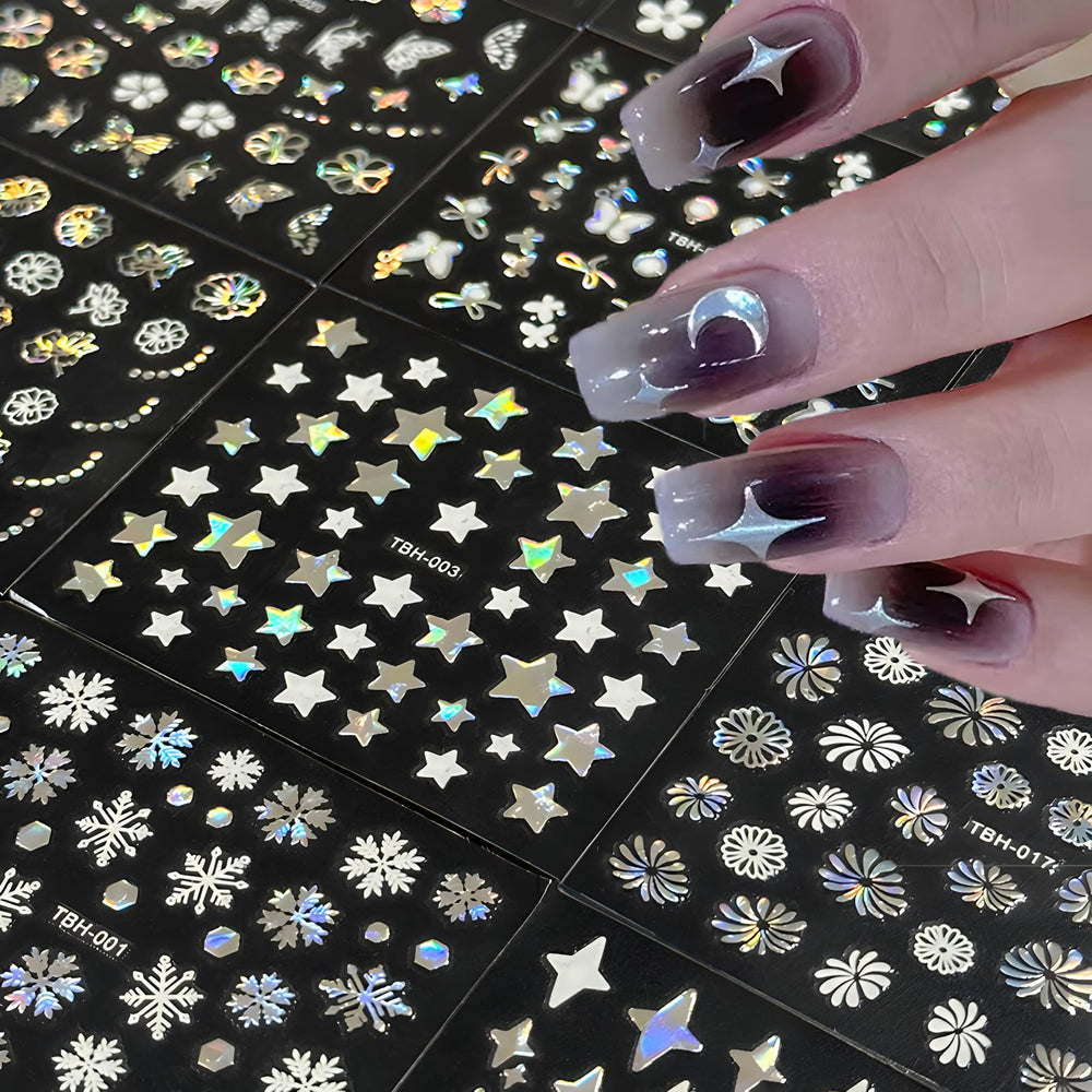 Namrec Aurora 3D aurora decals for natural and artificial nails.