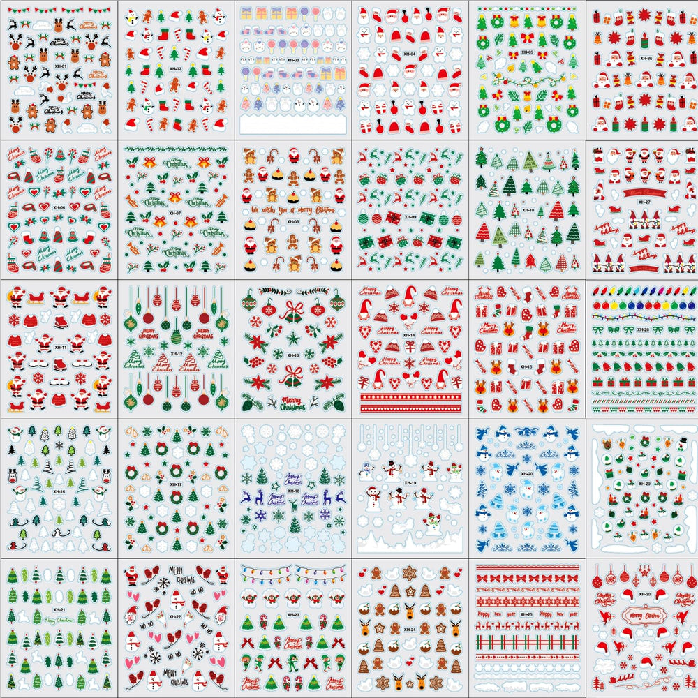 Namrec Christmas nail stickers at home decor friendly collection for nails.