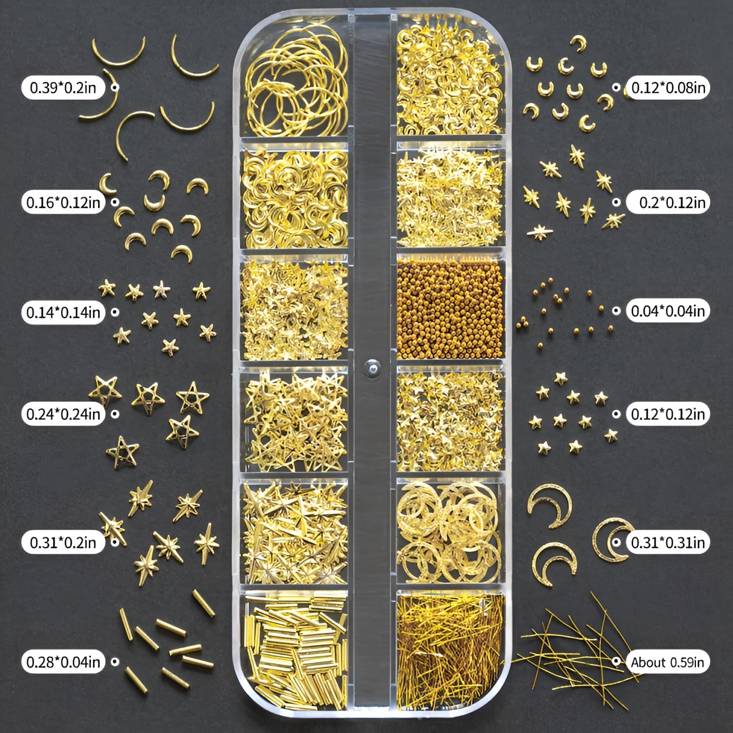 Namrec versatile nail art decorations ideal for crafts and accessories.