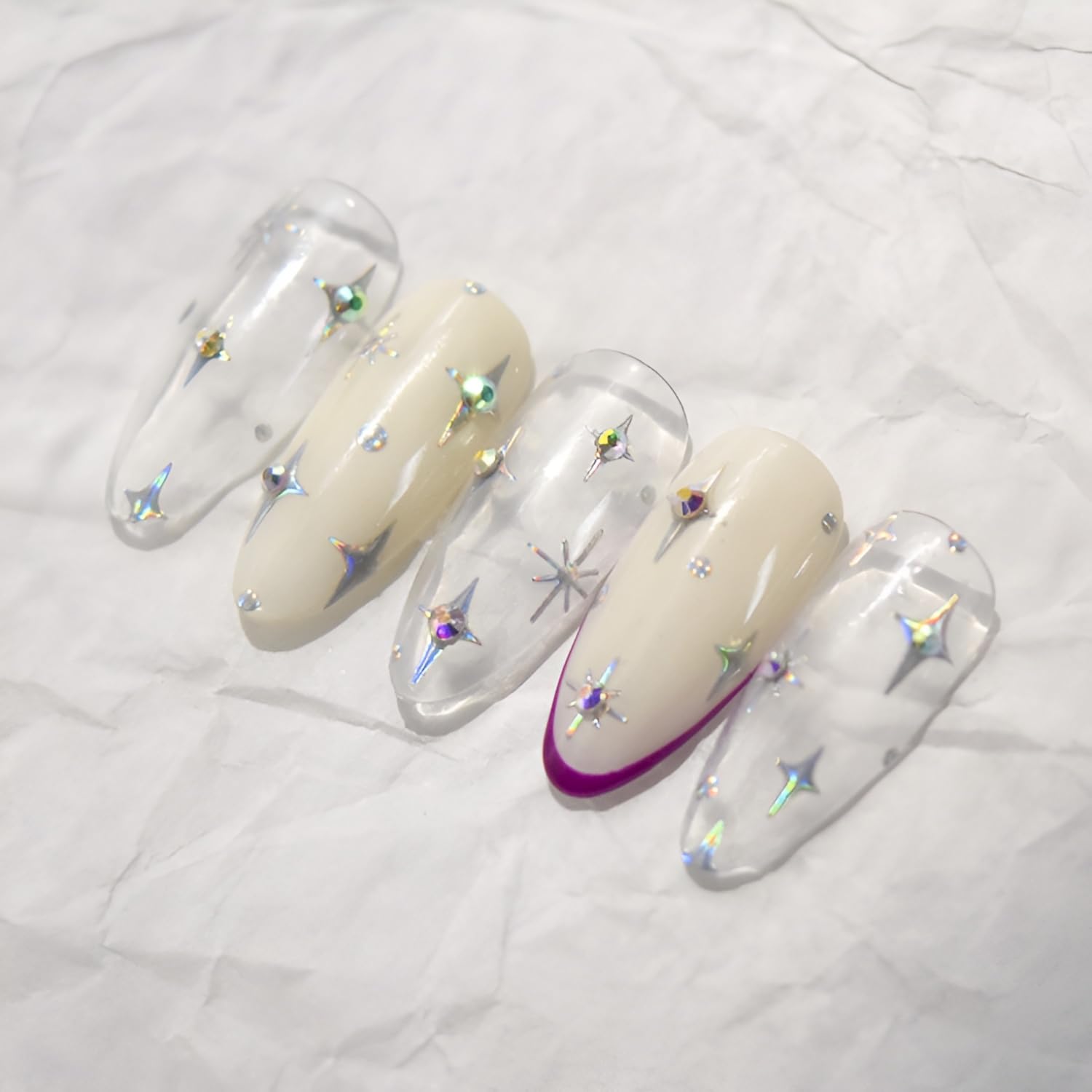 Star decals decorate nails and accessories with ease.