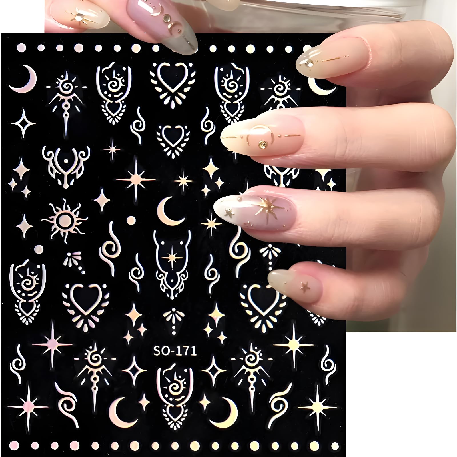 Namrec aurora sun stickers for warm, radiant designs