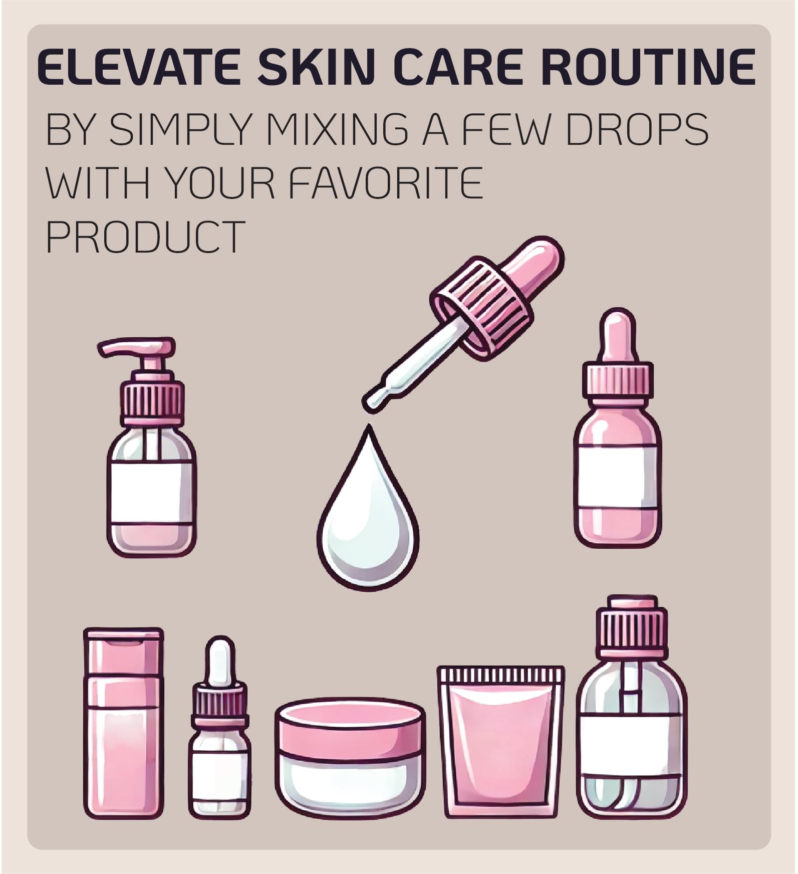 MTS roller ampoule in use for smooth, even absorption of the concentrate.